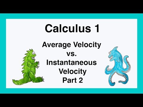 110A 2.7 Average versus Instantaneous Velocity - Part 2