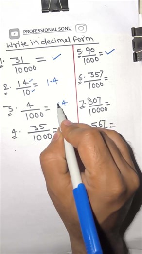 Convert fraction into decimal easily