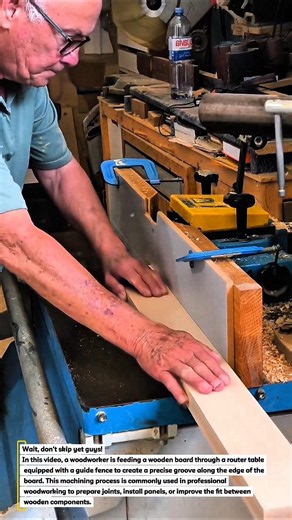 Precision Wood Edge Grooving with a Router Table | Smart Woodworking Technique.