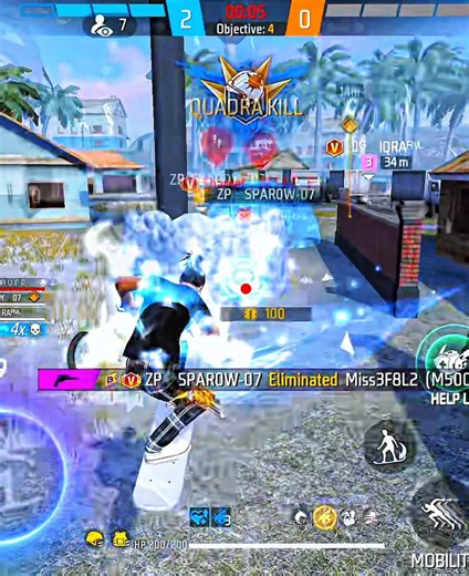 1 vs 4 Clutch Gameplay in Free Fire