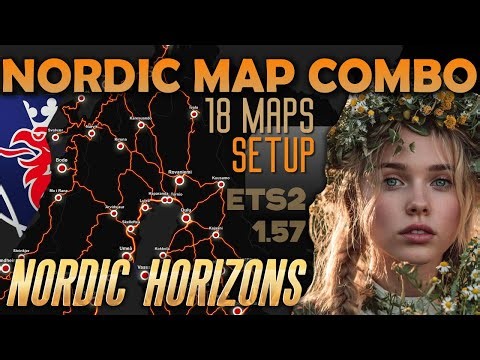Nordic Map Combo for ETS2 157 Explained. With Nordic Horizon DLC and map mods Roex, Eurafrica, Česko