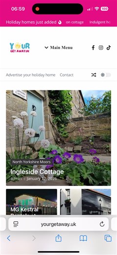 ⭐️ Exciting news ⭐️ our new website is here!!! Www.Yourgetaway.uk is now live!! Want a safe space to search for your 2026 UK holiday home? Look no further! All holiday homes listed are verified owners so all you have to worry about is what to pack! We have a list of 15 more holiday homes to add over the coming few days and interest is growing, so keep checking back! #excitingtimes #yourgetaway #ukholidays #summer2026