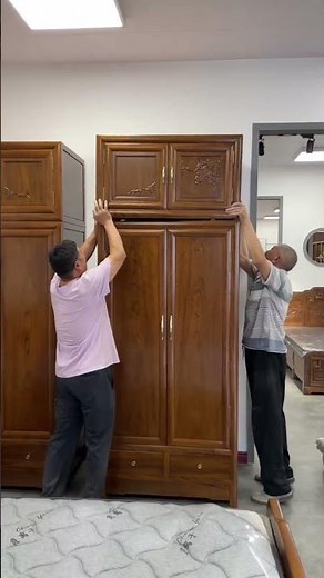 Adjustable Solid Wood Storage Cabinet – Flexible Shelving Design #furniture #cabinet #home #shorts