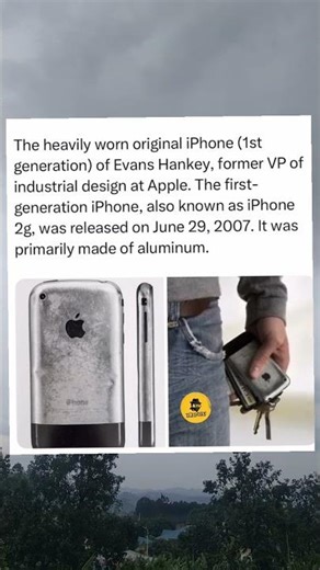 "the iconic iPhone 2G—an aluminum marvel that changed the game!📱✨#iPhone #history #trending #money