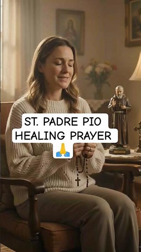 St. Padre Pio Healing Prayer 🙏 Powerful Intercession #catholicprayer #praytherosary #ai