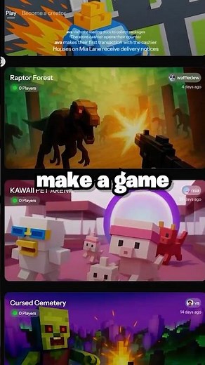 How to make FREE GAMES! #roblox #school #minecraft