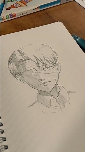how to draw Levi Ackerman from 🏵 (Attack on Titan) #attackontitan