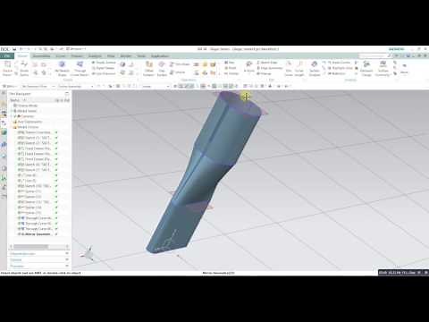 Siemens Nx Pipe | tube flat end| surface modeling design in Nx siemens 10