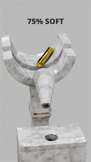 0% vs 100% Softness: Golden Cylinder Soft Body Physics | Oscillating Cone Tube
