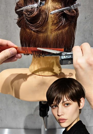 Hair cut Trick ✂︎ ショートヘアの切り方 How to Cut Short Hair Cómo cortar el pelo corto 短发剪发方法 Comment couper les cheveux courts 짧은 머리 자르는 방법 Cách cắt tóc ngắn #hair #haircut #hairstyle #hairdesign #asmr