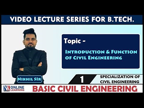 Introduction and Function of Civil Engineering Lecture -1 | by Nikhil Sir | NK Publishers