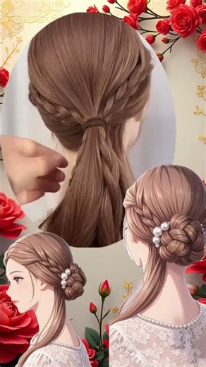 Easy Chinese Hairstyles: Side Swept Bun Tutorial