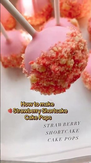 How to Make Strawberry Shortcake Cake Pops