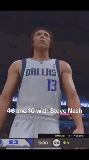 46 & 10 with Steve Nash for @Steve Nash glazer #stevenash #nba #nba2k #basketball #2kcommmunity