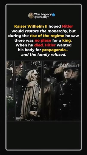 The Kaiser Hitler Couldn’t Use #ww2 #shorts
