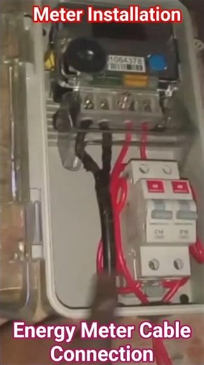 Meter Cable Connection | Meter Connection ▶️ #shorts #electrical #meter