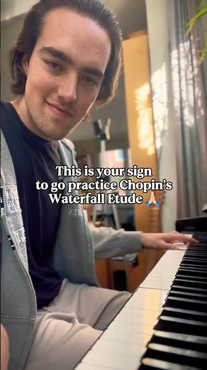 This is your sign to practice Chopin’s Waterfall Etude 😰🌊