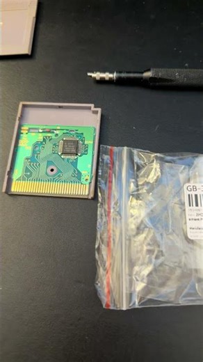 Putting the finishing touches on my clear Game Boy DMG #retro #retrogaming #nintendo #gameboy #dmg