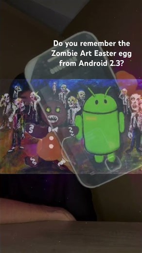 Zombie Art was drawn by Jack Larson in 2010 and appeared in Android 2.3. #shorts #nostalgia #viral