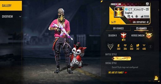 Gaming Tamizhan (GT King) Free Fire ID, income, real name, UID, monthly earnings and more