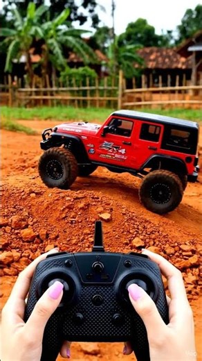 POV: Red Jeep RC Off-Road Adventure | Ultra Realistic RC Crawling on Dirt Trail
