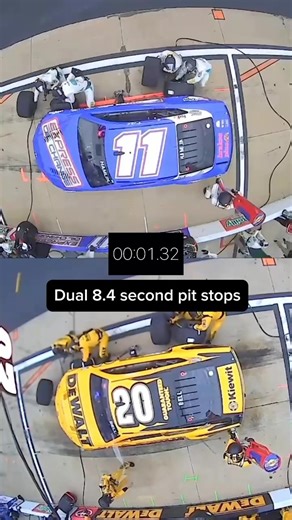 33K views · 622 reactions | Yesterday both the No. 11 pit crew and the No. 20 pit crew broke the fastest pit stop record at 8.4 seconds. #NASCAR #pitstop | Joe Gibbs Racing | Facebook