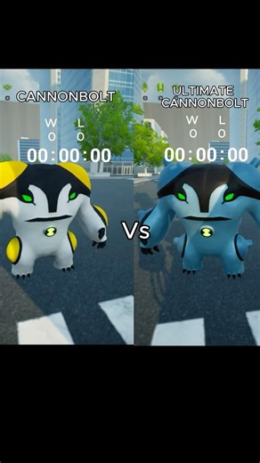ULTIMATE CANNONBOLT VS CANNONBOLT (normal form) #ben10 #alienbattle