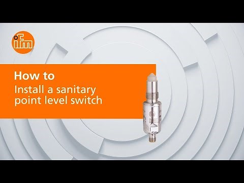 How to install a sanitary point level switch