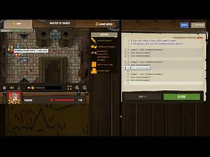 CODE COMBAT PYTHON Master of Names LEVEL COMPLETED ArgumentsBasic Syntax Variables
