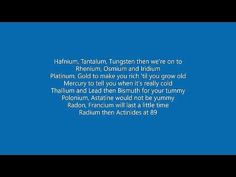 The Periodic Table Song 2018 Update by ASAP Science