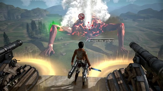Colossal Titan Battles Rod Reiss in Attack on Titan