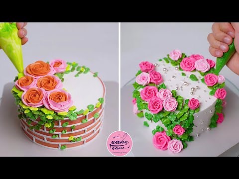 Amazing Rose Garden Cake Tutorials For Birthday | Satisfying Rose Cake Design Video | Part 650
