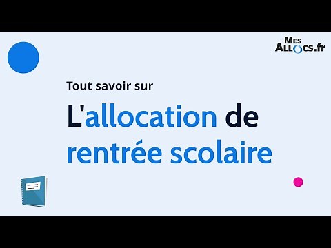 L'allocation de rentrée scolaire