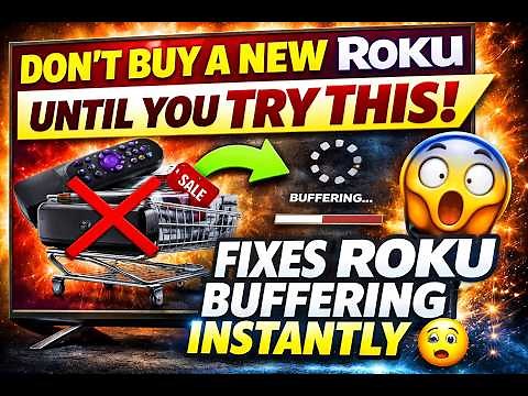 Don’t Buy a New Roku Until You Try THIS! | buffering Fixes Roku Buffering Instantly 😳