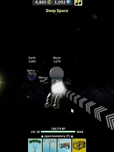 INERTIA and JETPACK in Space Simulator on Roblox