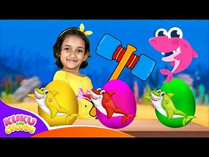 Surprise Eggs - Baby Shark Song | Kuku and Cucudu Kids songs