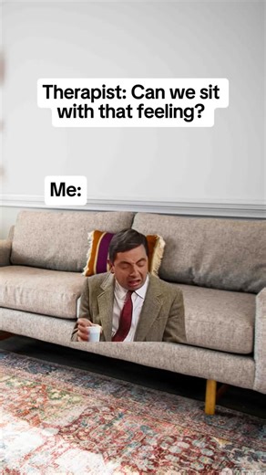 Thoughts From a Therapist | ‘Can we sit with that feeling?’ — aka the exact moment therapy stops being a chill chat and starts being personal. No one wakes up excited... | Instagram