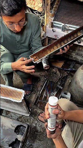 Leaking Radiator Repair – Before & After #shorts