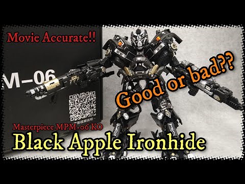 Ironhide Transformers Masterpiece M-06 Black Apple version review and comparison KO