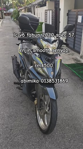 2.1K views · 72 reactions | Lc v6 tahun 2020 spec 57 fz.  blok fz.  ekzos uma racing.  coverset original hijau Florencet.  Sportim cutting 125 aji racing. starter tangan function.  Freegift monorack givi box.  Enjin smooth lagi. Kl cheras 螺 Rm4500 siap tukar nama.  0138531869 wasap sahaja.  Swap trade in plus duit on ✅ Sape2 nak jual motor pun bole roger abimika 酪 | Motor secondhand brand yamaha dan honda | Facebook