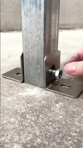Easy Way to Install Metal Brackets for Strong Steel Posts