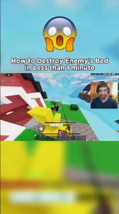 How to Destroy Enemy's Bed in Less than 1 minute in Bedwars