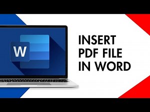 How to Insert PDF File in Word 2025