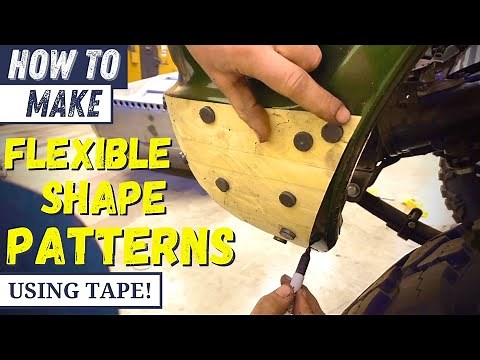 How To Make a Flexible Shape Pattern Using Tape | Fabrication Tips & Tricks!