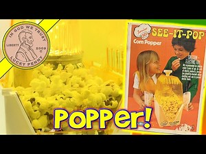 Junior Chef See-It-Pop Kids Popcorn Popper Maker - Crunchy & Buttery!