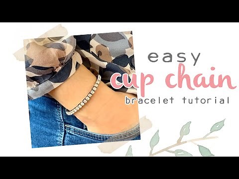 Crystal Cup Chain Bracelet | Easy Beginner's Jewellery Making Tutorial
