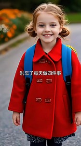 Don't forget to do four things every day 別忘了每天做四件事 Dream big 心懷夢想 Plan well 做好計劃 Work hard 努力工作 And smile always | 少兒英語啟蒙