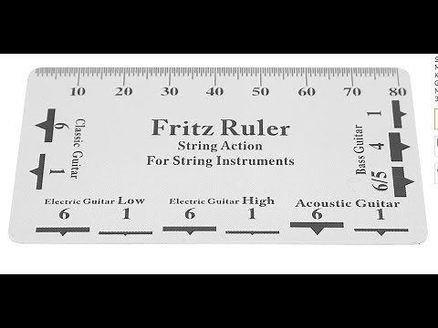 Fritz Ruler. Every guitar player should own one