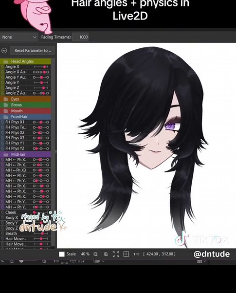 Mastering Hair Physics and Angles in Live2D