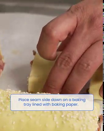 7.7K views · 54 reactions | This sausage roll recipe from RACV's Le Petit Gateau Executive Pastry Chef Amit Sinha is great for entertaining. If you love a juicy, flavoursome sausage roll wrapped in golden flaky pastry, then have a go at making your own at home. | RACV | Facebook